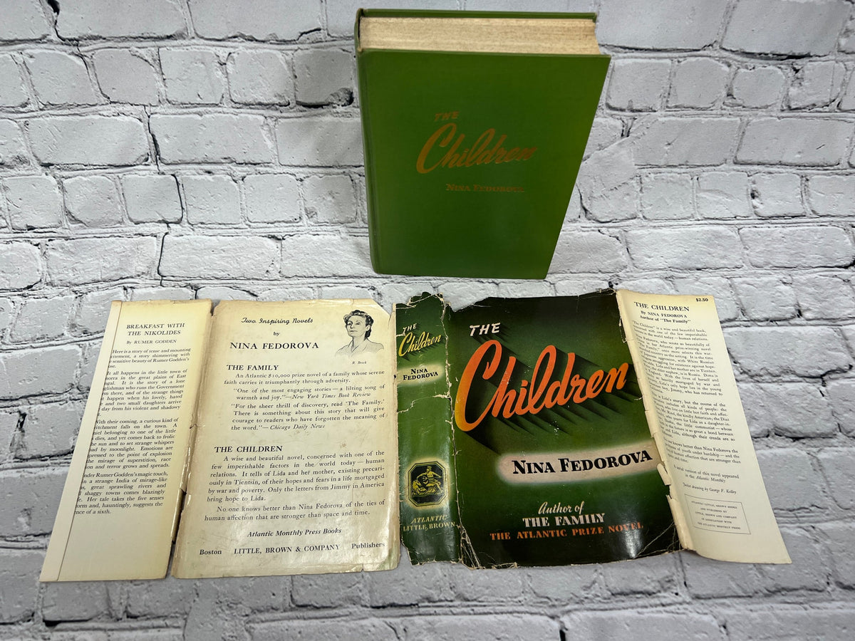 The Children by Nina Fedorova, 1942 Little Brown first edition hardcover - book with dust jacket opened out