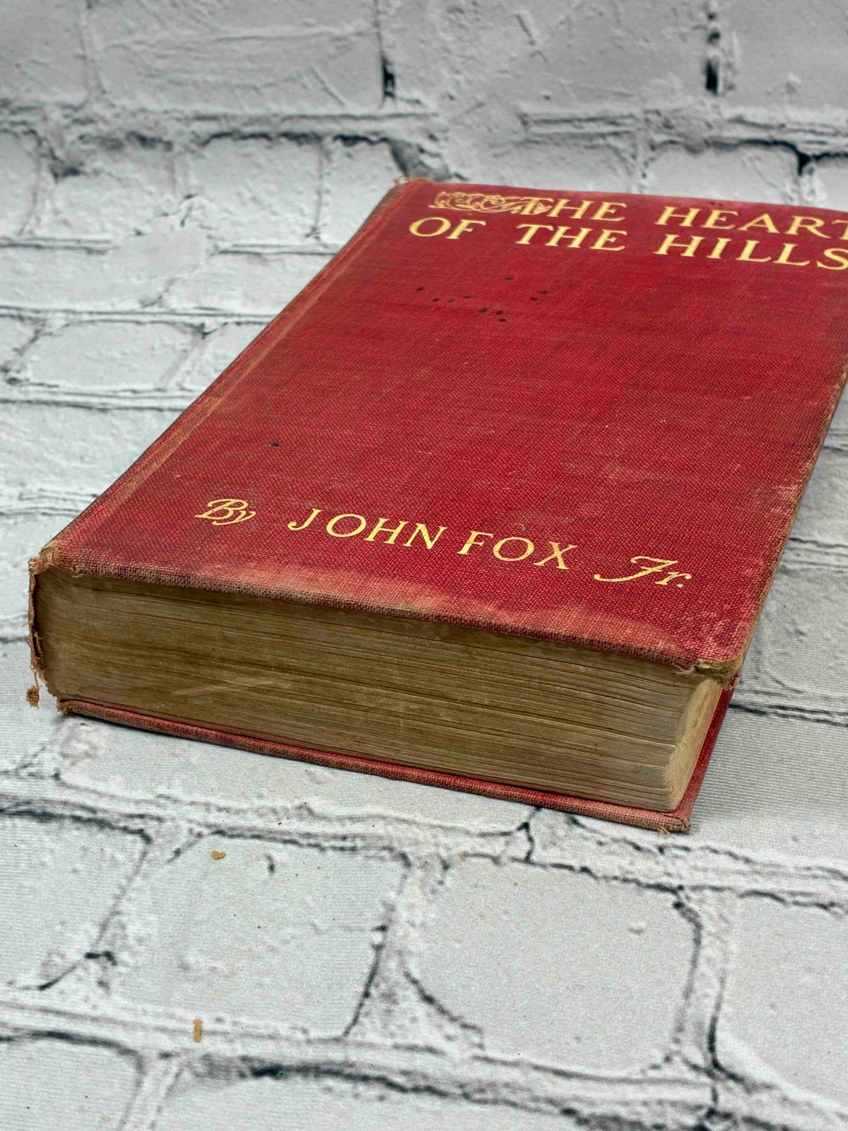 The Heart of the Hills by John Fox Jr., 1913 A. L. Burt hardcover - front board and page edges