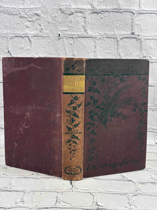 A Woman's War by Bertha M. Clay, Donohue Henneberry hardcover - spine and boards