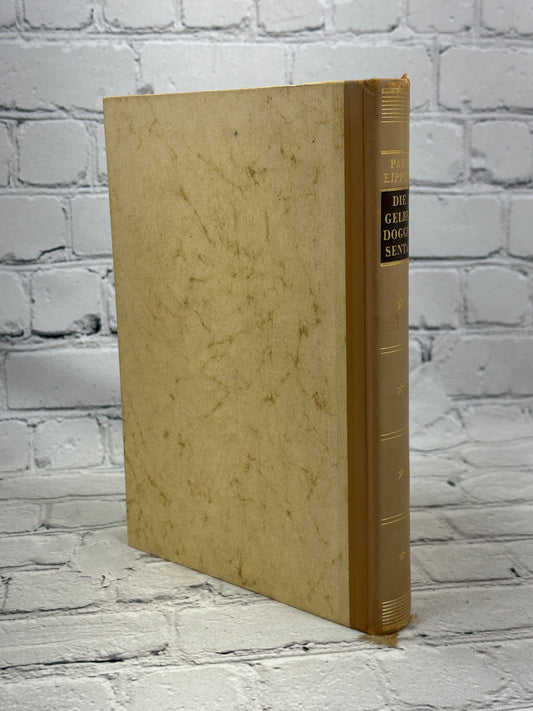 Die gelbe Dogge Senta by Paul Eipper, 1953 Deutsche Buch-Gemeinschaft hardcover - rear board and spine