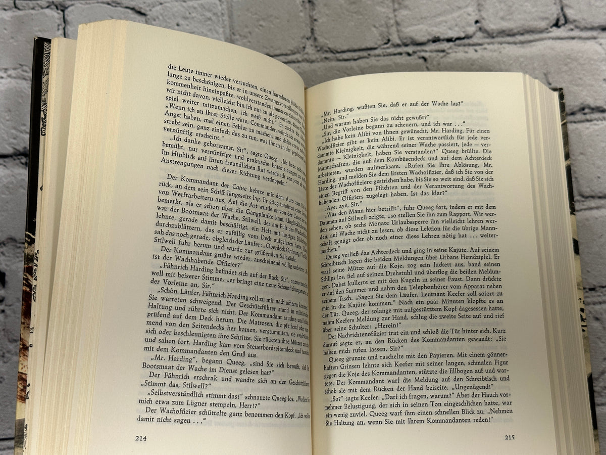 Die Caine war ihr Schicksal by Herman Wouk, 1959 Deutsche Buch-Gemeinschaft hardcover - interior pages