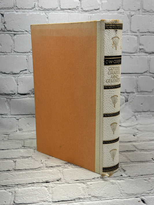 Götter, Gräber und Gelehrte by C. W. Ceram, 1955 Deutsche Buch-Gemeinschaft hardcover - rear board and spine