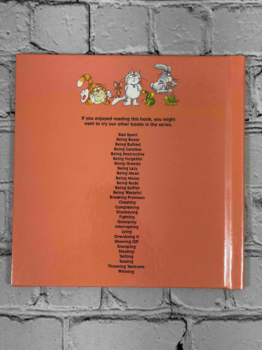 A Children's Book About Being Wasteful by Joy Berry, Help Me Be Good series - back cover