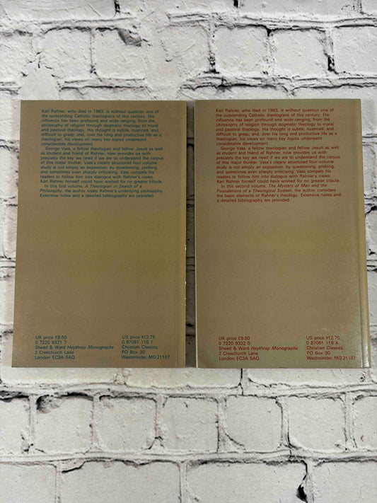 Understanding Karl Rahner (Volume 1 & 2)