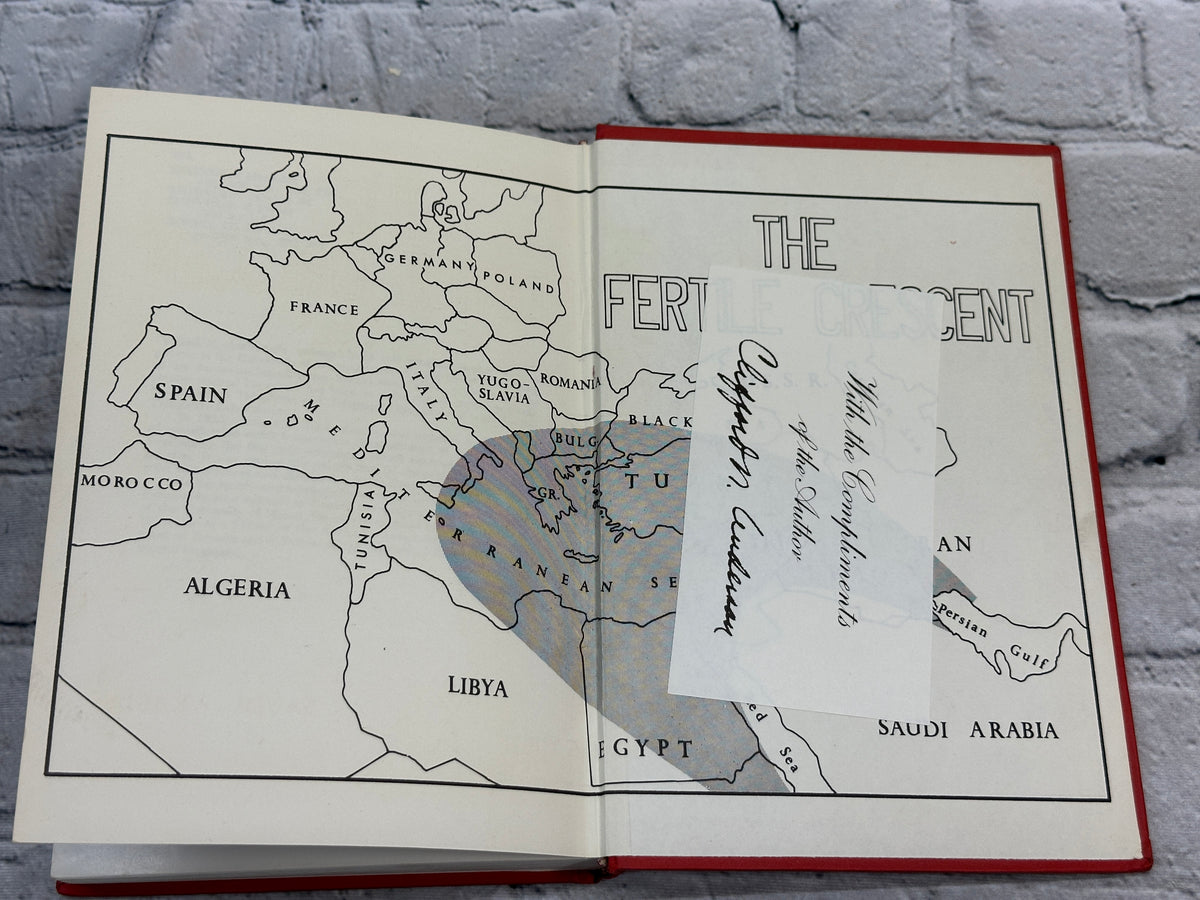 The Fertile Crescent by Clifford N. Anderson, 1972 Sylvester Press hardcover - signed With the Compliments of the Author slip