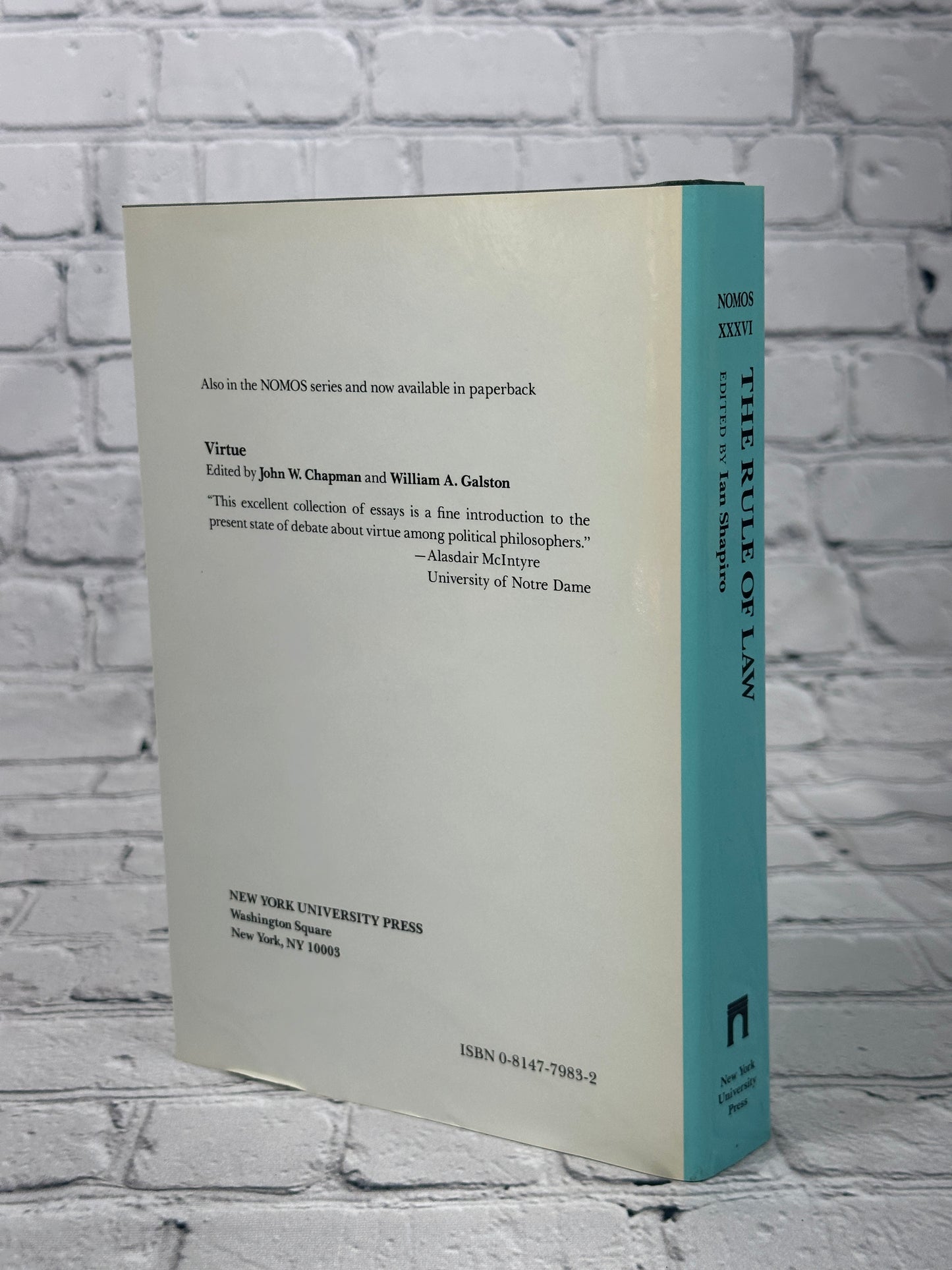 The Rule of Law: Nomos XXXVI