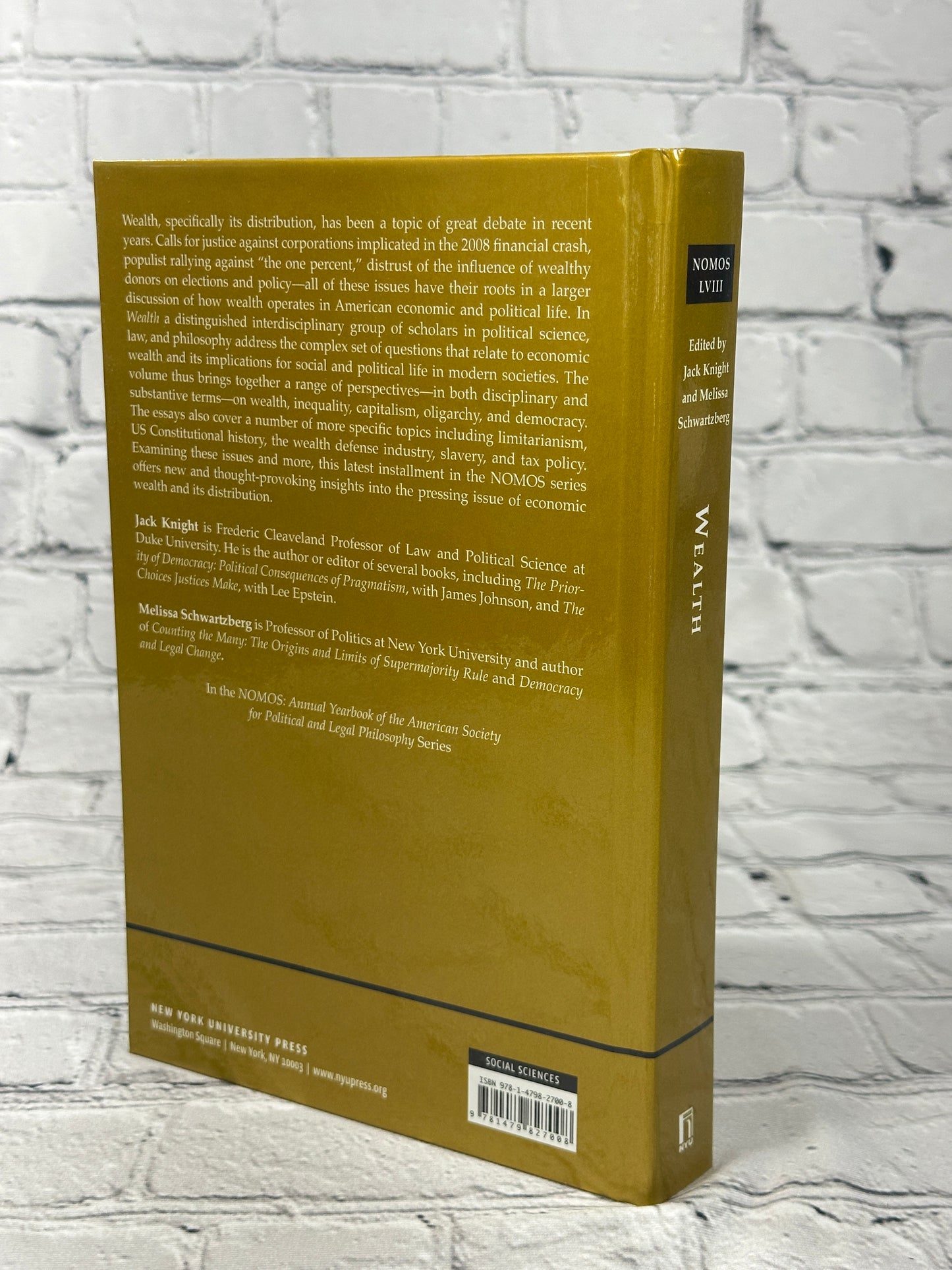 Wealth: NOMOS LVIII (NOMOS - American Society for Political and Legal Philosophy, 17)