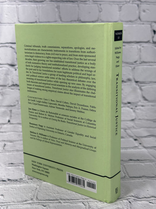 Transitional Justice: NOMOS LI (NOMOS - American Society for Political and Legal Philosophy, 34)