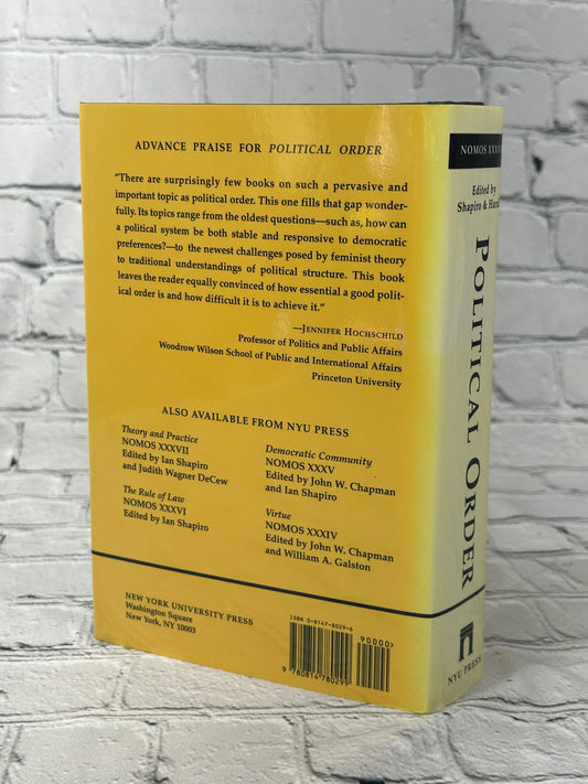 Political Order: Nomos XXXVIII (NOMOS - American Society for Political and Legal Philosophy, 18)