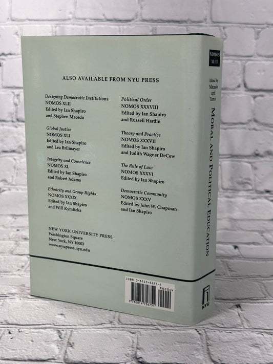 Moral and Political Education NOMOS XLIII