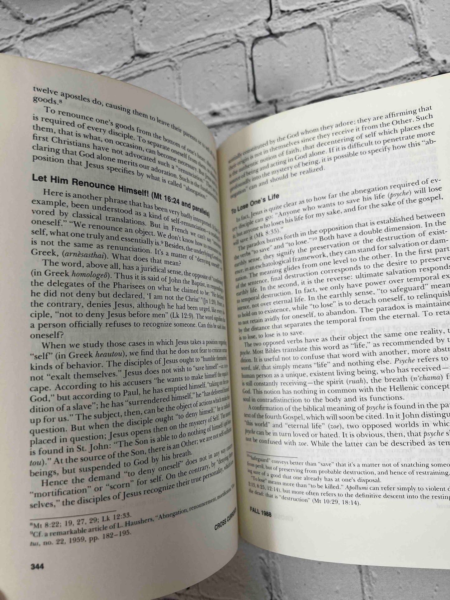 Cross Currents: Quarterly Review (Vol. 38, Number 3 & 4)