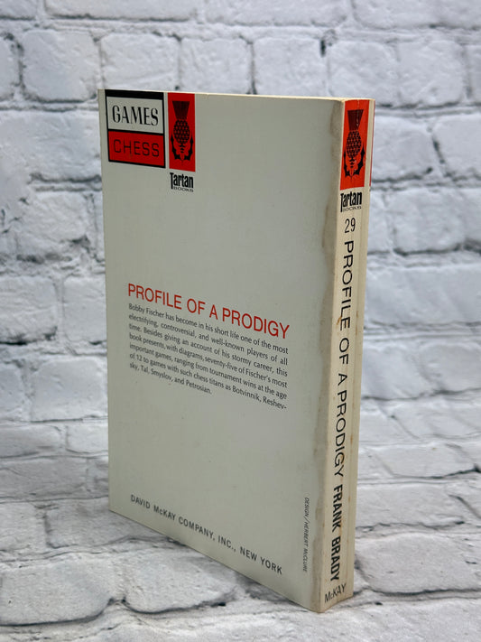 Profile of a Prodigy by Frank Brady, 1972 Tartan Books paperback - back cover