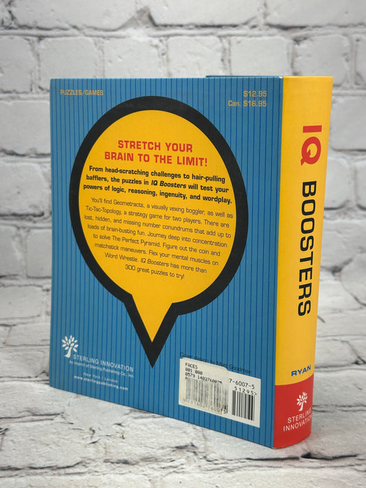 IQ Boosters: More Than 300 Mind-Blowing Puzzles by Steve Ryan, 2009 hardcover - photo 2