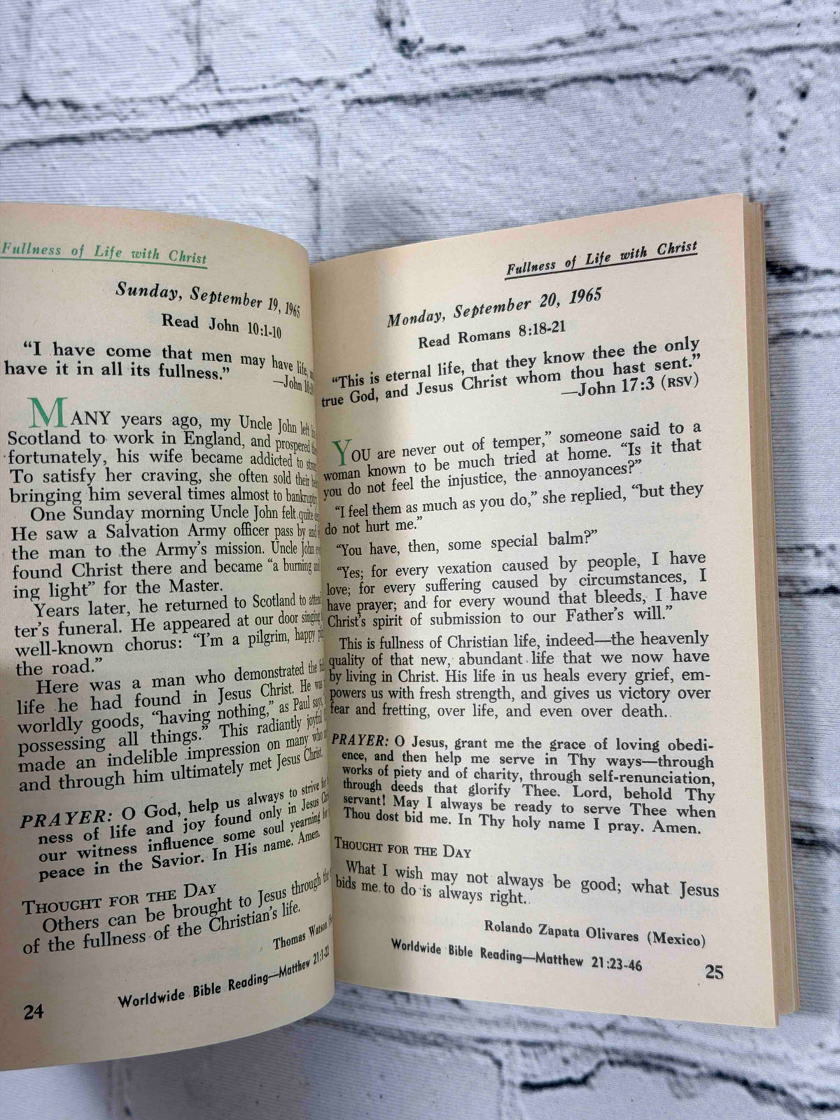 The Upper Room (Sept. - Oct. 1965)
