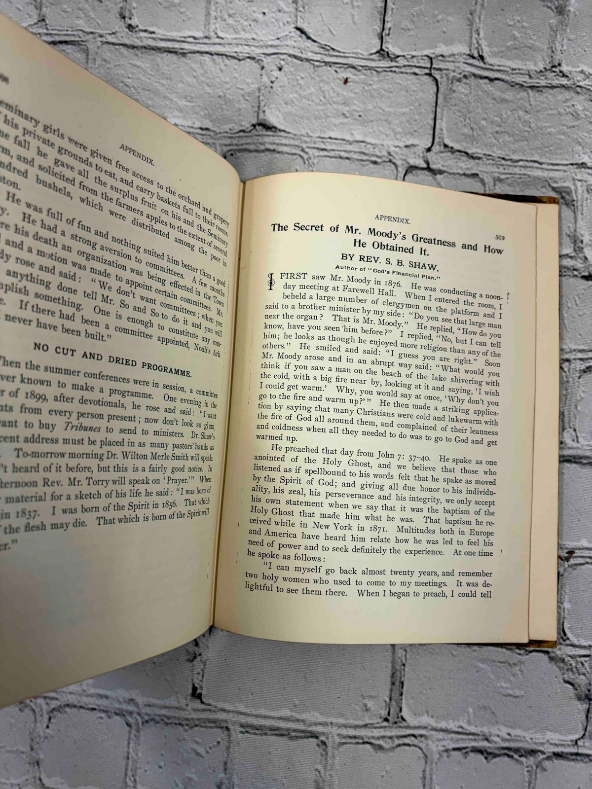 Life and Labors of Dwight L. Moody by Henry Davenport Northrop, 1899 - appendix