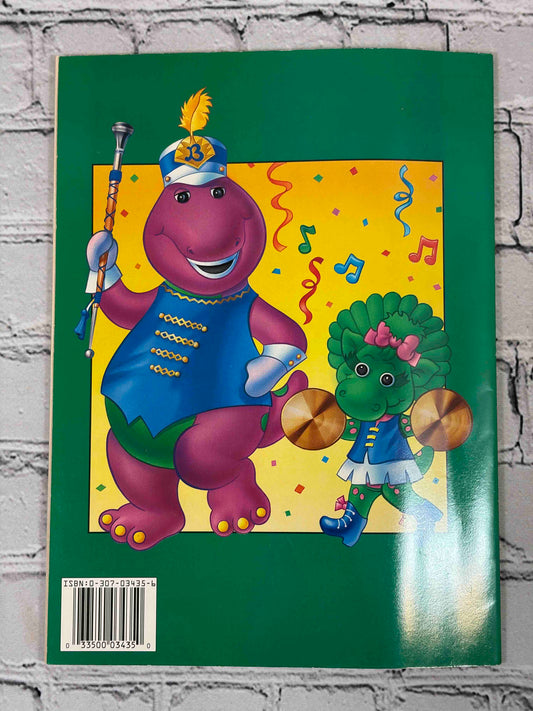 Barney & Baby Bop Fun Book, 1994 Golden - back cover