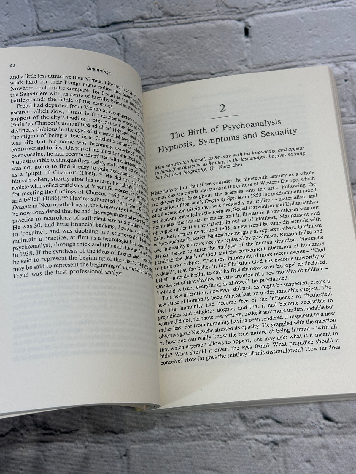 Freud: An Introduction to His Life and Work by J. N. Isbister, 1985 Polity Press paperback - Chapter 2 opening