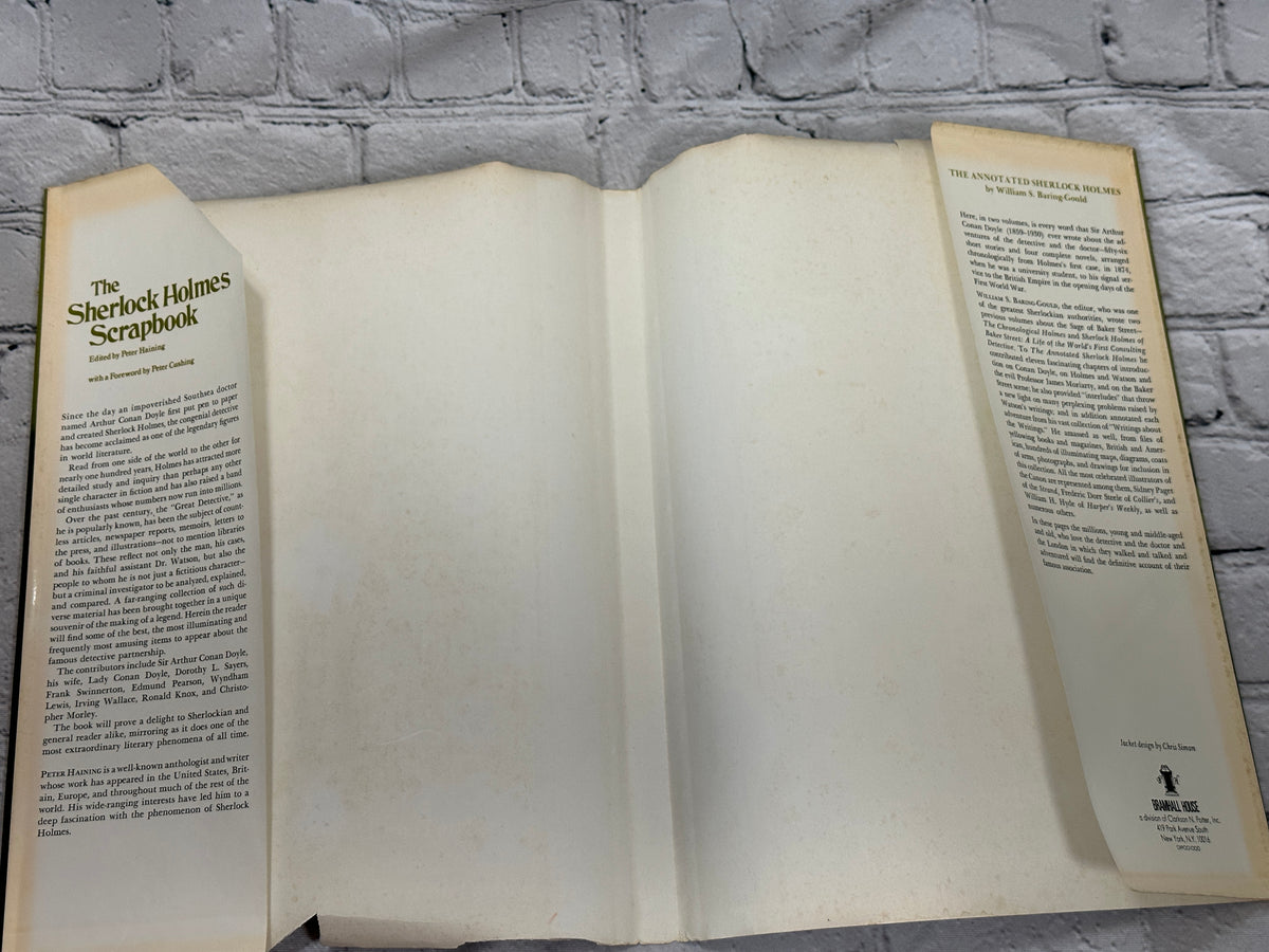 The Sherlock Holmes Scrapbook edited by Peter Haining, 1975 Clarkson N. Potter hardcover - detail view