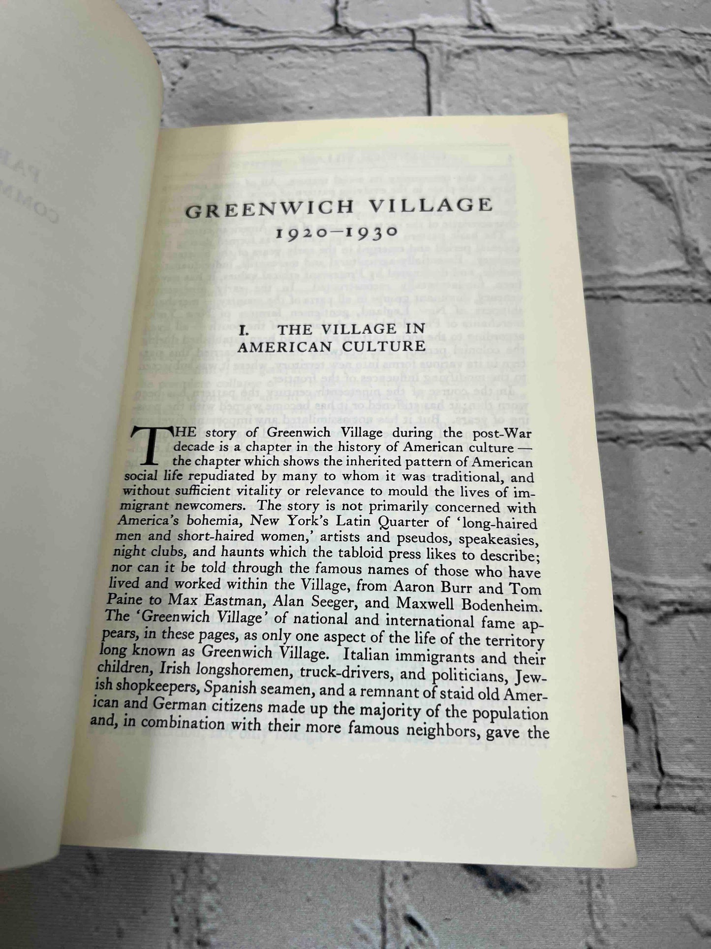 Greenwich Village 1920-1930