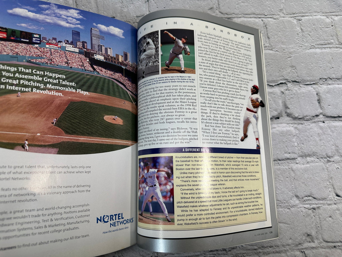 Midsummer Clasic Major League Official Program Boston All Star Game 1999