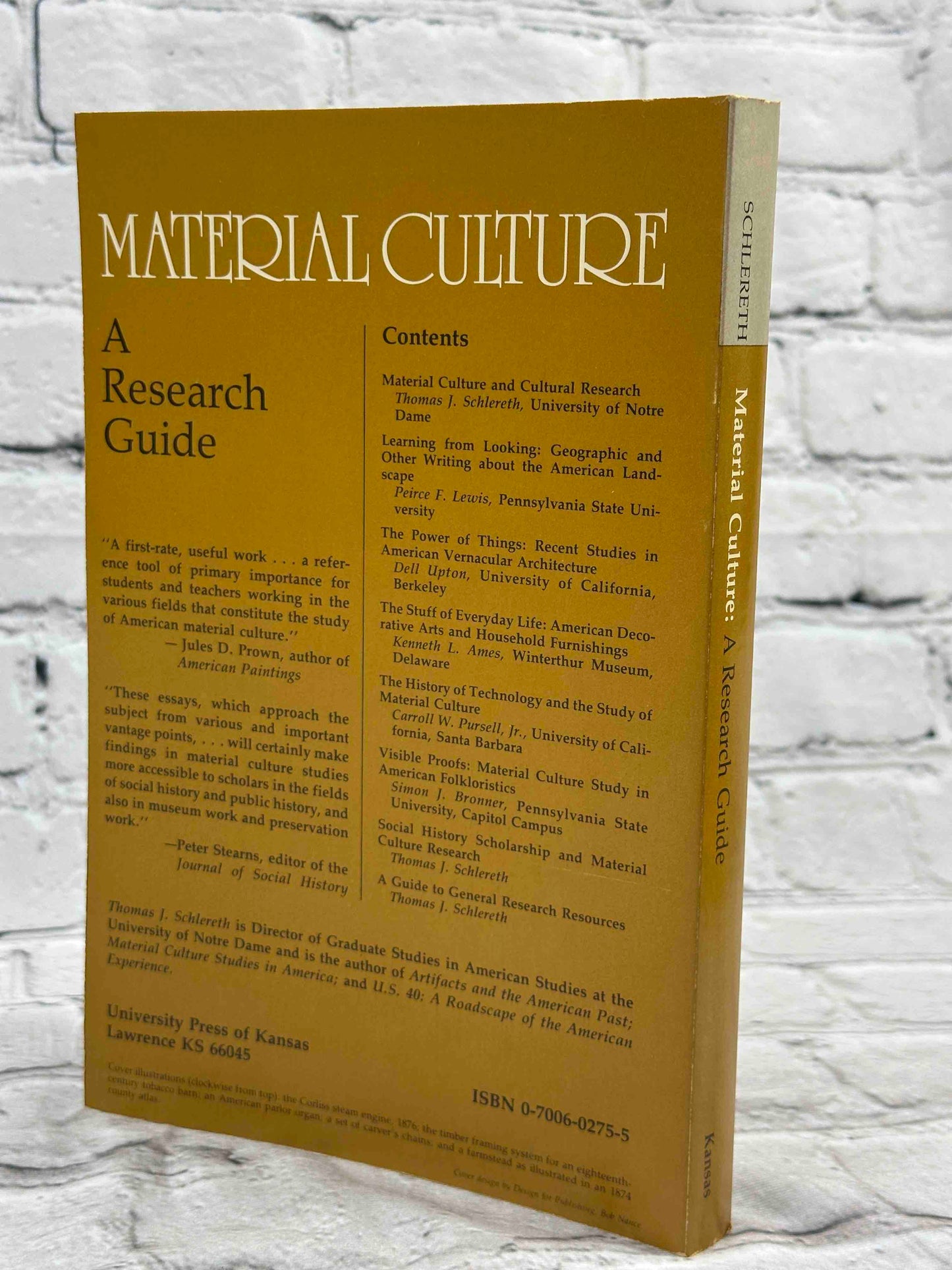 Material Culture: A Research Guide