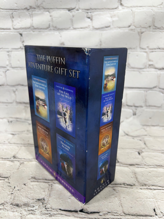 The Puffin Adventure Gift Set, Puffin Classics paperbacks with slipcase - slipcase back