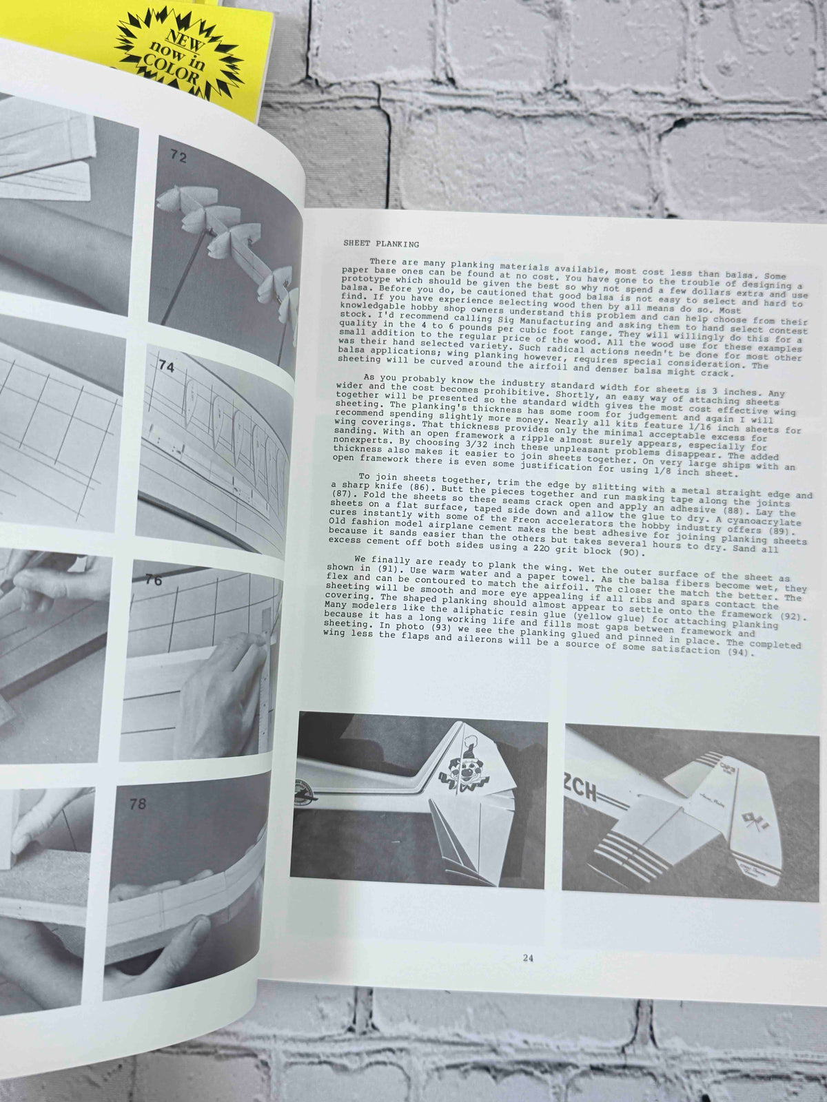 Master Modeling by Harry Higley, 1983 Harry B. Higley & Sons Paperback - sheet planking sample page