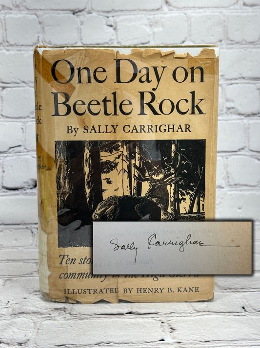 One Day on Beetle Rock by Sally Carrighar (Signed · 1945 · 4th Printing)