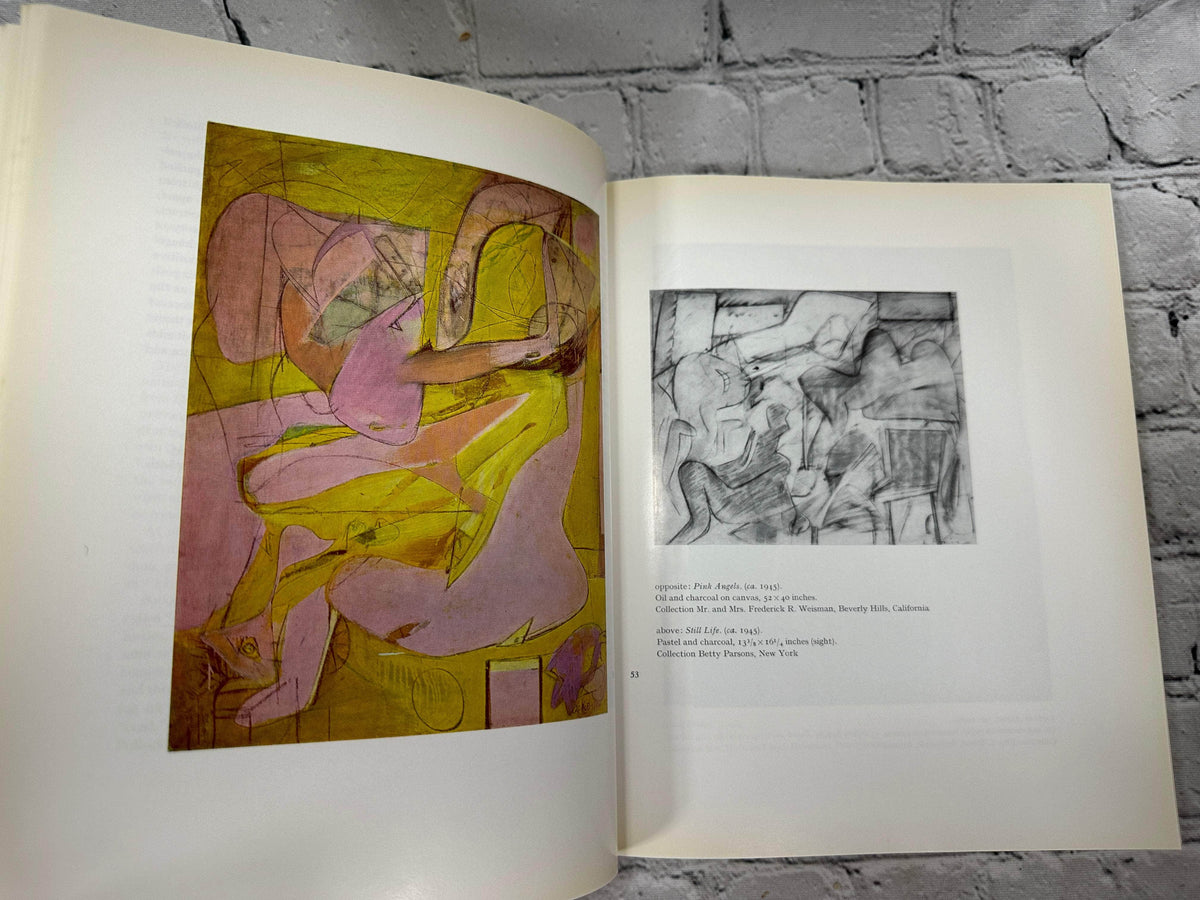 Willem de Kooning by Thomas B. Hess, 1968 MoMA paperback - interior pages with color plate