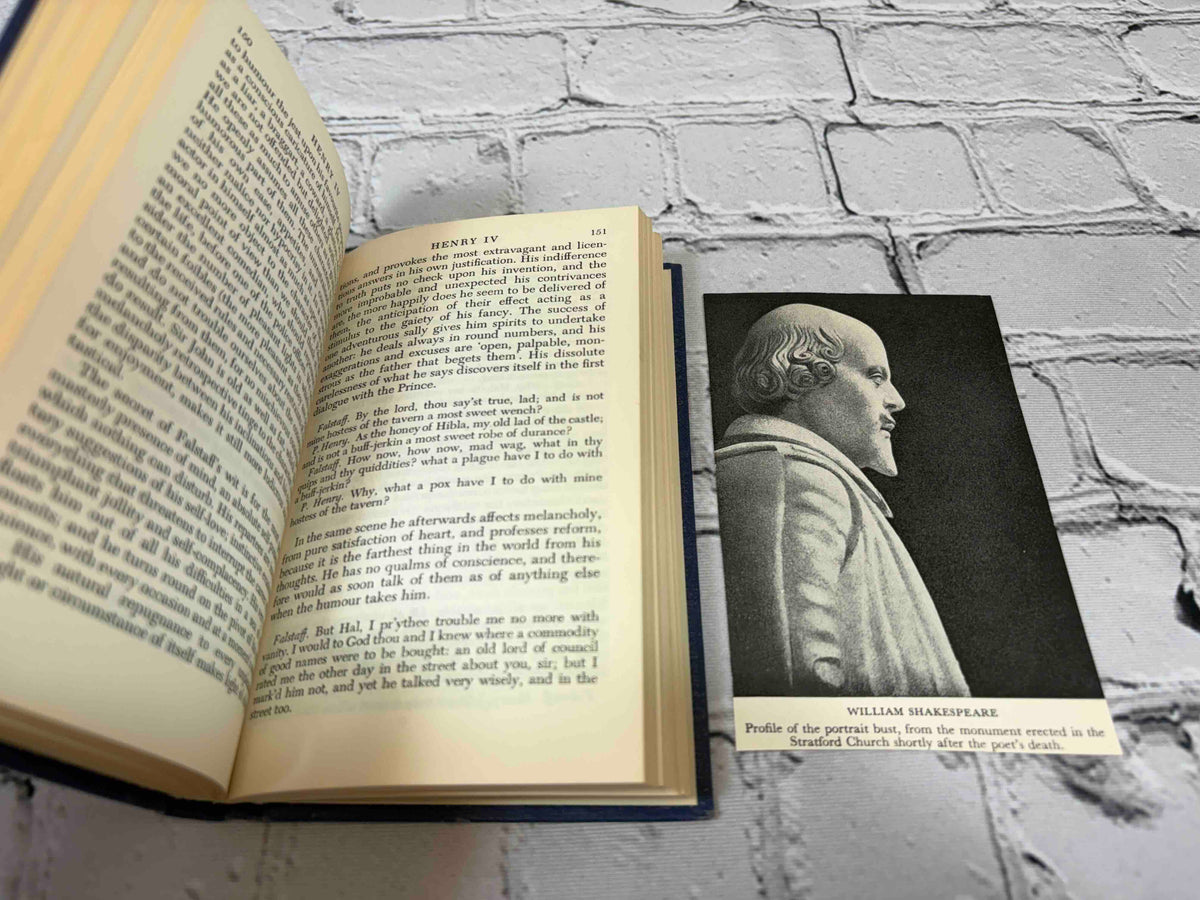 Characters of Shakespeare's Plays by William Hazlitt, 1959 Oxford University Press hardcover - text page and Shakespeare portrait plate