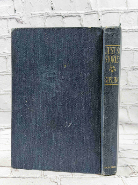 Just So Stories by Rudyard Kipling, Doubleday hardcover - rear board and spine