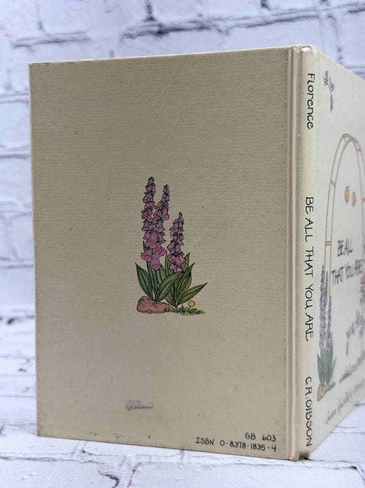 Be All That You Are by Susan Squellati Florence, 1988 C. R. Gibson Company hardcover - rear cover and spine