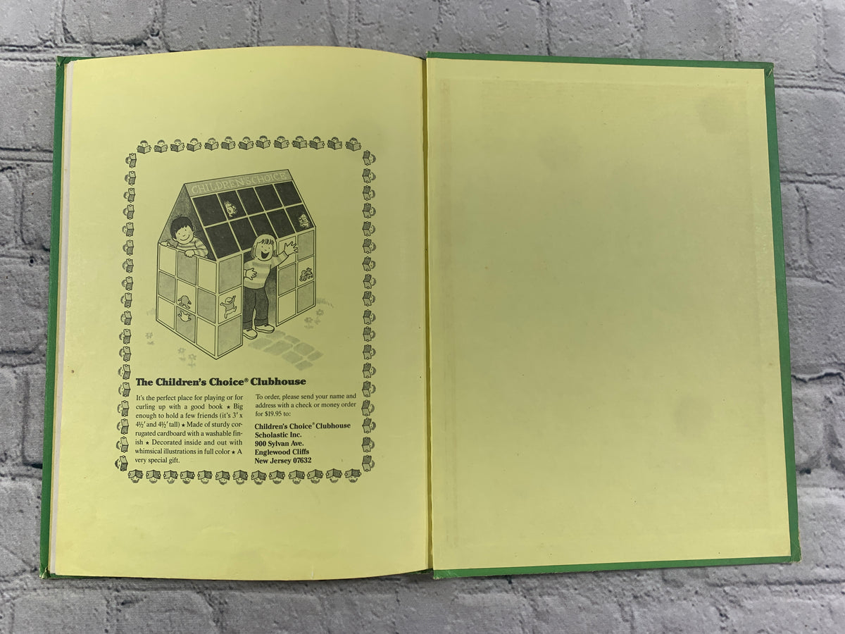 The Story of Babar by Jean de Brunhoff, Children's Choice Book Club hardcover - rear endpapers
