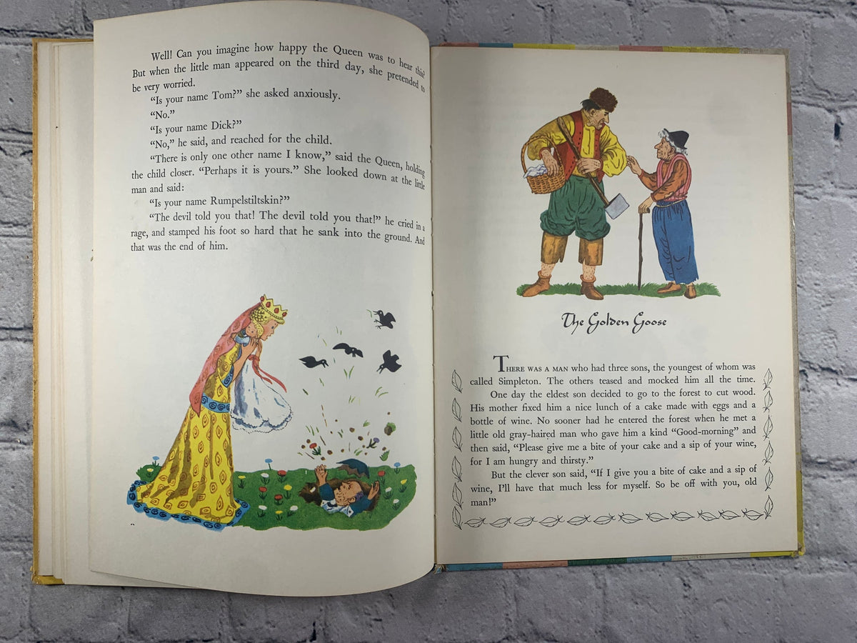 Grimm's Fairy Tales retold by Rose Dobbs, 1955 Random House hardcover - The Golden Goose