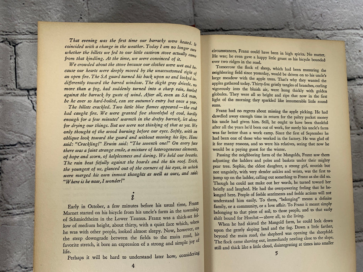 The Seventh Cross by Anna Seghers, 1942 Little, Brown hardcover - interior pages