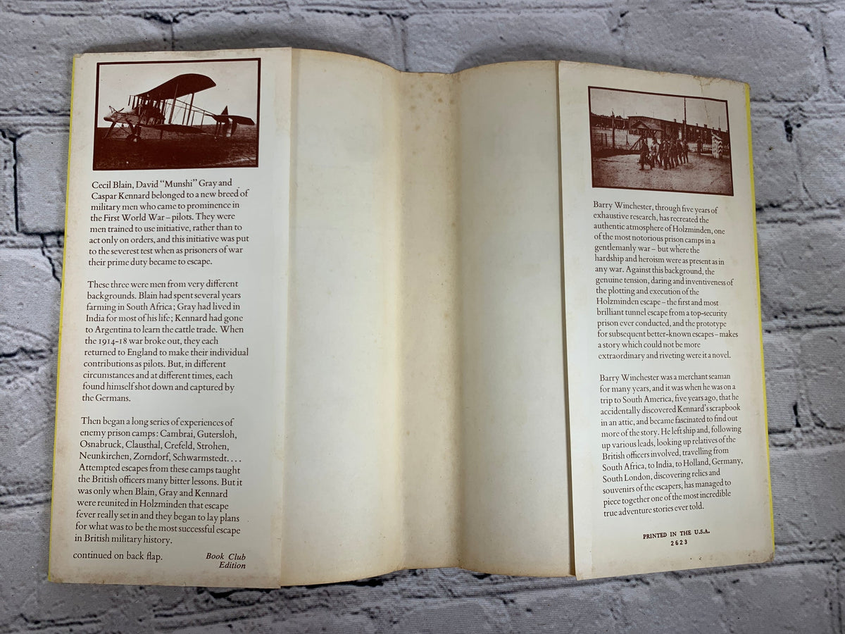 Beyond the Tumult by Barry Winchester, 1971 Scribner book club edition - jacket flap and endpapers