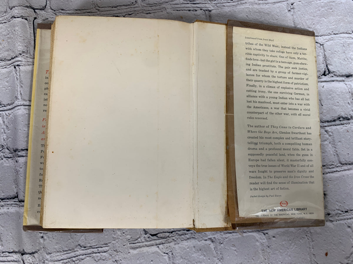 The Eagle and the Iron Cross by Glendon Swarthout, 1966 NAL first printing - rear endpapers