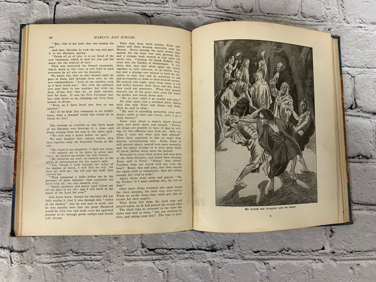 Marcus and Miriam by Rebecca Ruter Springer, 1908 David C. Cook hardcover - interior illustration