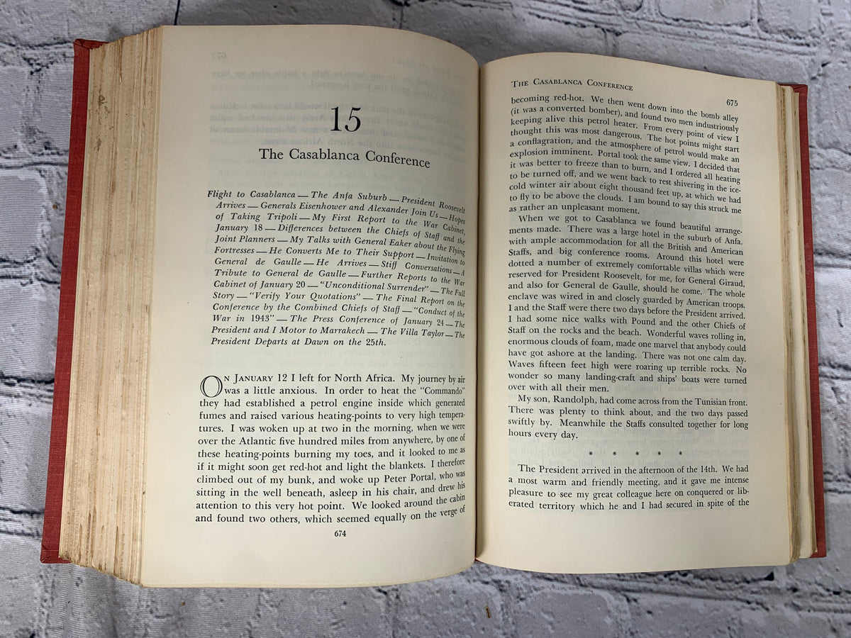 The Hinge of Fate by Winston S. Churchill, 1950 Houghton Mifflin hardcover - chapter opening