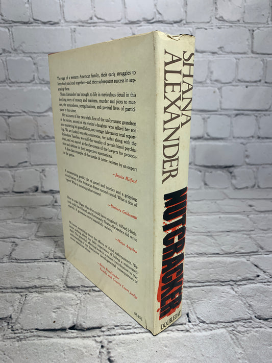 Nutcracker by Shana Alexander, 1985 Doubleday hardcover - dust jacket spine and rear panel