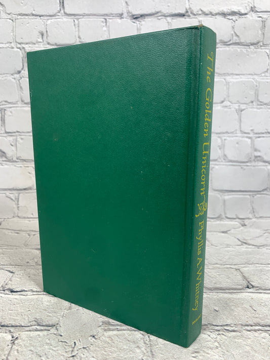 The Golden Unicorn by Phyllis A. Whitney, 1976 Doubleday hardcover - rear board