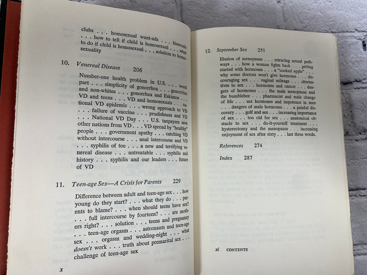 How to Get More Out of Sex by David Reuben, 1974 book club hardcover - interior pages