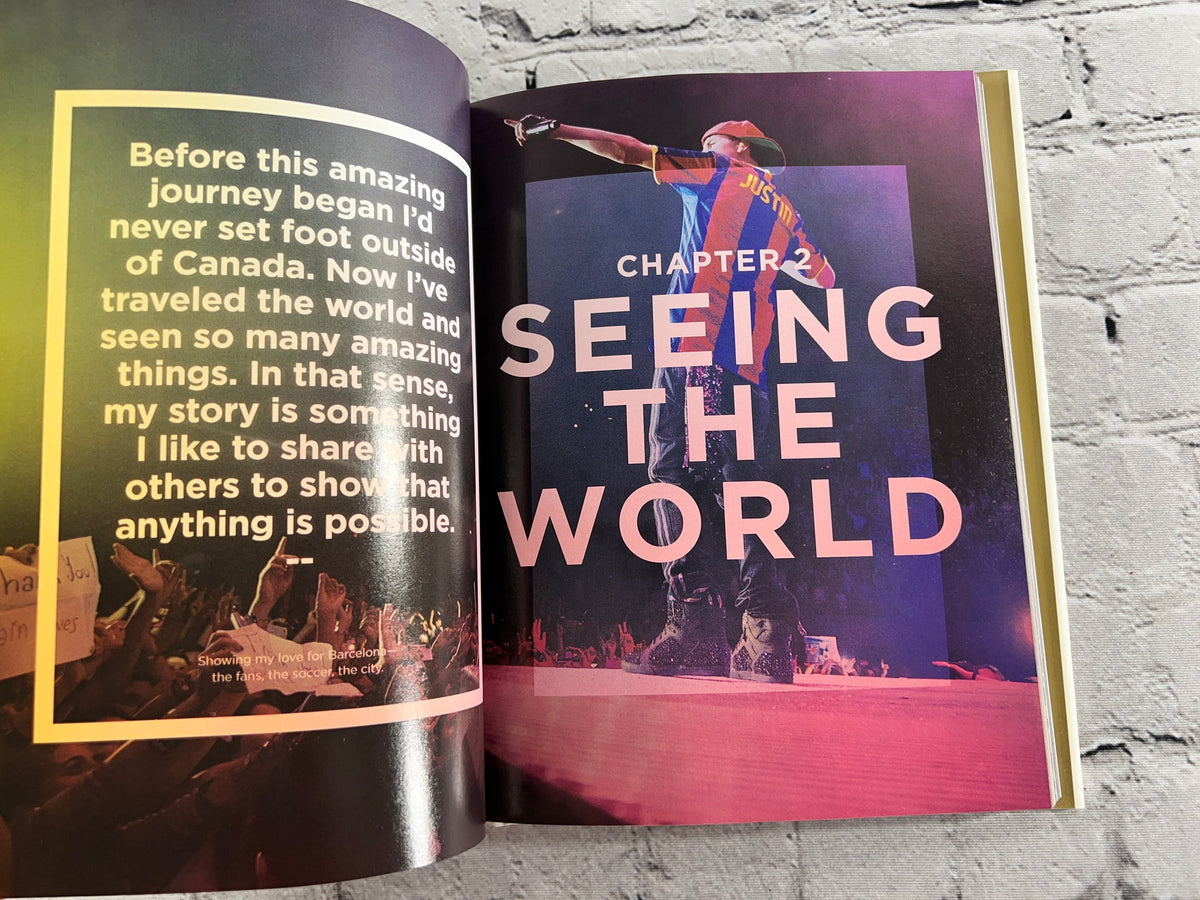 Justin Bieber: Just Getting Started, 2012 HarperCollins hardcover - interior photo pages