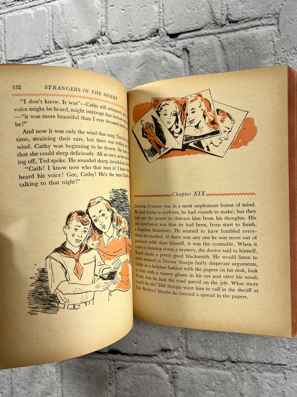 Strangers in the Desert by Alice Dyar Russell, 1949 - interior pages with illustration