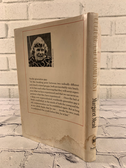 Culture and Commitment by Margaret Mead, 1970 hardcover - photo 2