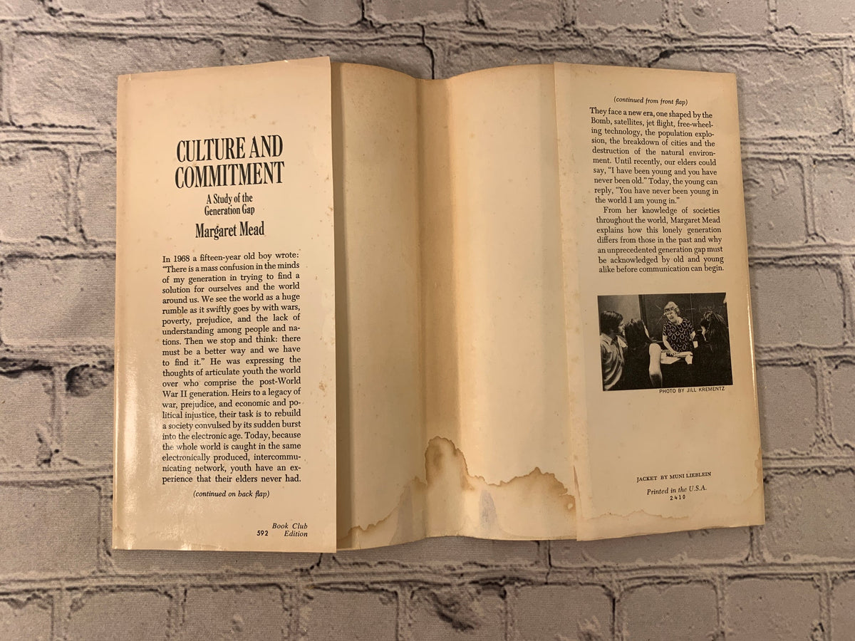 Culture and Commitment by Margaret Mead, 1970 hardcover - photo 10