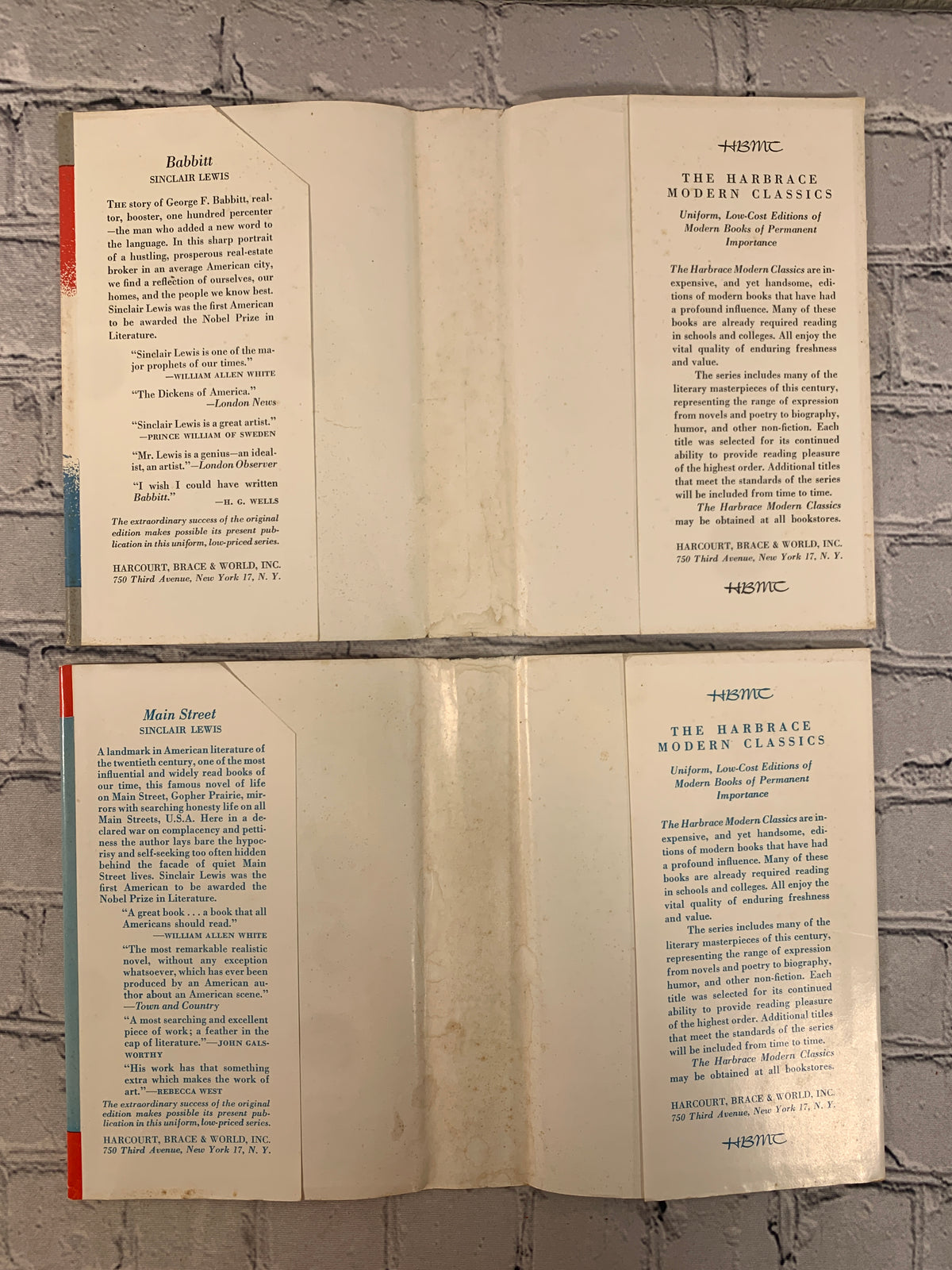 Babbitt and Main Street by Sinclair Lewis, 1948 & 1950 hardcovers - photo 11