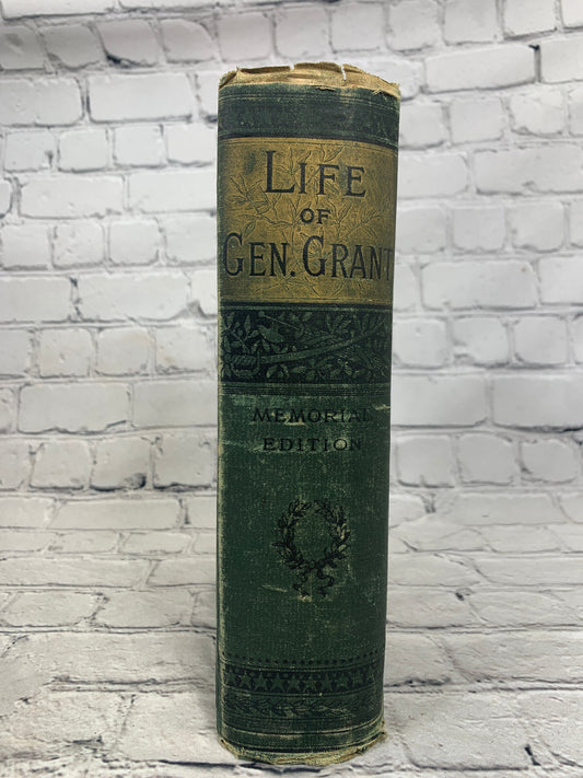 Life of U.S. Grant by Poore and Tiffany, 1885 Hubbard Bros. Memorial Edition - spine