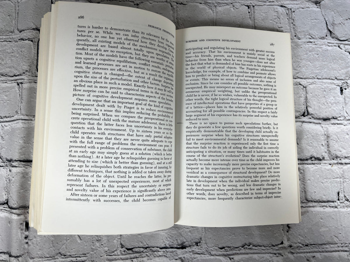 Studies in Cognitive Development: Essays in Honor of Jean Piaget, 1973 Oxford paperback - text pages