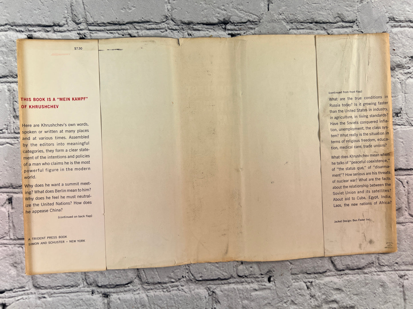 Conquest Without War: Khrushchev's Personal Statments